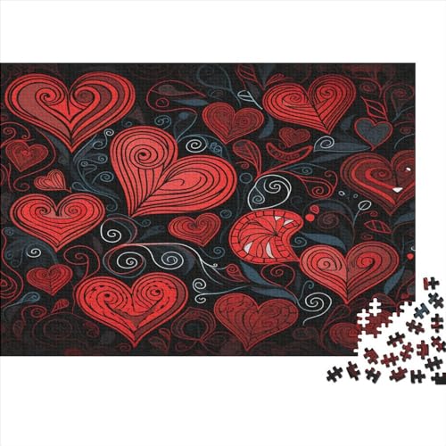 Love Puzzle mit 1000 Teilen für Erwachsene Puzzle mit 1000 Teilen Puzzle mit 1000 Teilen Lernspiele Dekoration Puzzle kann als Geschenk verwendet werden 1000 Stück (75 x 50 cm) von NGCZL9FGD