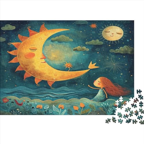 Night Sky Puzzle mit 1000 Teilen für Erwachsene, unmöglich, Geschicklichkeitsspiel für die ganze Familie, anspruchsvolle Puzzlespiele, tolles Geschenk für Erwachsene, 1000 Stück (75 x 50 cm) von NGCZL9FGD