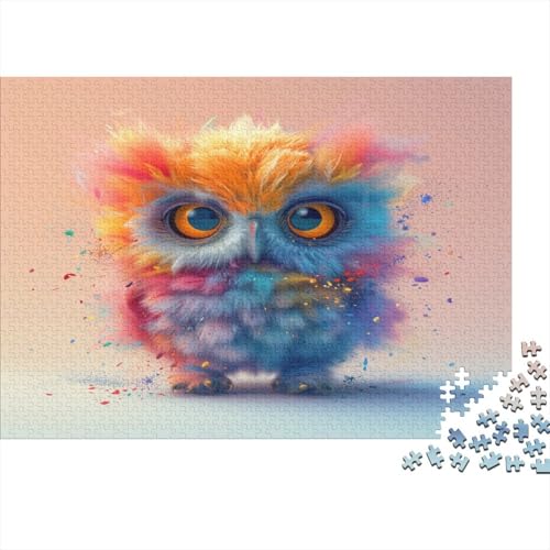 Owl Puzzle für Erwachsene Puzzle mit 1000 Teilen Puzzle für Erwachsene Puzzle 1000 Teile anspruchsvolles Puzzlespiel 1000 Teile (75 x 50 cm) von NGCZL9FGD