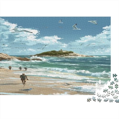 Seagull 1000 Teile für Erwachsene, Puzzle Rätsel, unmöglich, anspruchsvolles Lernspiel, 1000 Teile für Erwachsene, Heimdekoration, 1000 Stück (75 x 50 cm) von NGCZL9FGD