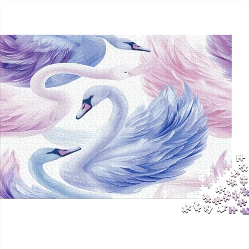 Swan Puzzle für Erwachsene, 1000 Teile, Puzzle für Erwachsene, 1000 Teile, Lernspiel, Puzzle, anspruchsvolles Spiel, Geschenke und Spielzeug für Erwachsene, 1000 Stück (75 x 50 cm) von NGCZL9FGD