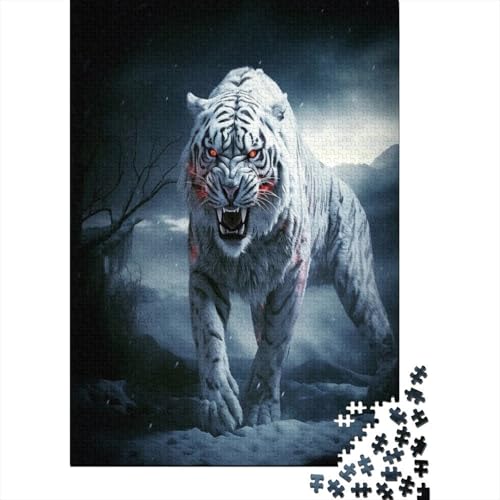 Tigre Puzzle 1000 Teile für Erwachsene, Puzzles für Erwachsene, Bodenpuzzle, 1000 Teile (75 x 50 cm) von NGCZL9FGD