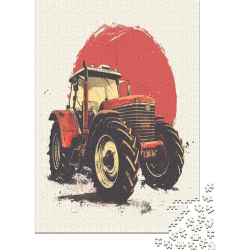 Traktor-Puzzle für Erwachsene, 1000 Teile, Puzzle, schwierig, Geschicklichkeitsspiel für die ganze Familie, Heimdekoration, 1000 Stück (75 x 50 cm) von NGCZL9FGD