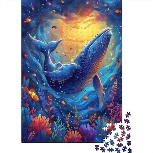 Wal Puzzle 1000 Teile für Erwachsene, Puzzles für Erwachsene, Bodenpuzzle, 1000 Teile (75 x 50 cm) von NGCZL9FGD