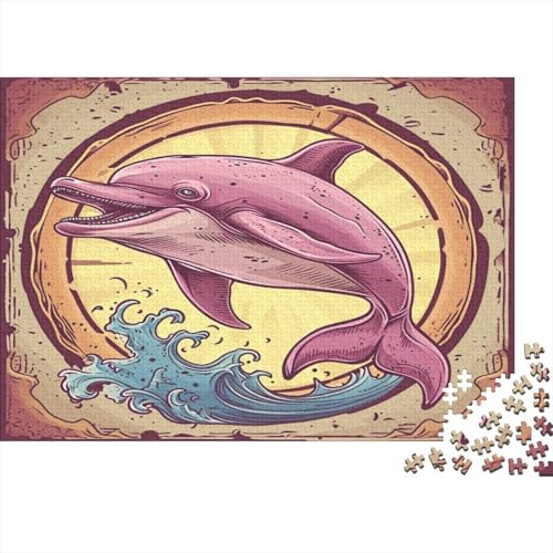 Whale Puzzle 1000 Teile Puzzle für Erwachsene Holzpuzzle Lernspiel Für Erwachsene Herausforderung Spielzeug Geschenk Für Alle Frauen Und Männer 1000 Stück (75x50cm) von NGCZL9FGD