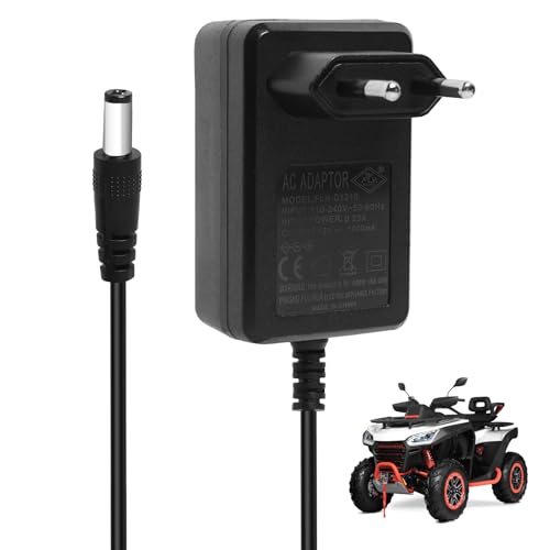 Ladegerät 12 V für Elektroauto Kinder Ladegerät Universal 12 V 1 A für Elektroauto Kinder Ride on Toys für SUV ATV Motorrad Auto Elektroautos Motorrad Elektroautos von NGUIT