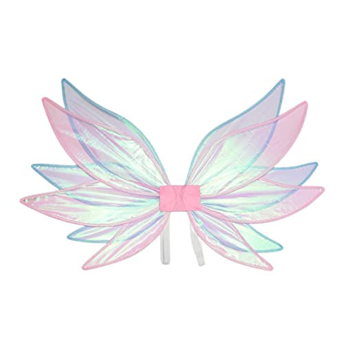 10 Fee Flügel verkleiden sich, Feenflügel für Erwachsene, Kostüm Sparkling Dress Up Butterfly Flügel Mädchen, Fee Halloween Kostüm Engel Flügel Prinzessin Flügel Für Halloween Dress Up von NGUMMS