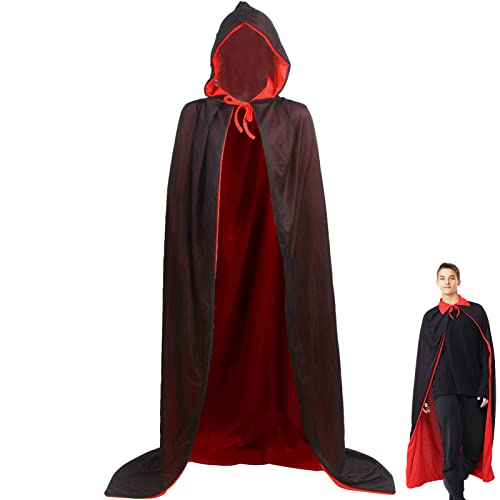 Halloween Vampirmantel Cape - Erwachsene Kapuzenmantel Halloween Cosplay Cape für Männer Frauen,Halloween-Mantel für Erwachsene von NGUMMS