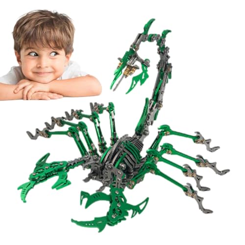 Metall Skorpion Puzzle, 3D Metallpuzzle - Modell Kit mit realistischem Skorpion zusammengebaut | Beweglicher beweglicher beweglicher Skorpion Puzzle, abnehmbare 3D-Puzzle, Kit von NGUMMS