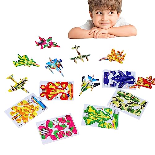 Montieren Sie 3D-Puzzle-Spielzeug-Set | Foam 3D Spielzeug-Dinosaurier Puzzle Montieren Spielzeug - Montieren Sie Spielzeug-Flugzeug Tank Montagemodell, Familie Nachtschaum Puzzle für Kinder von NGUMMS