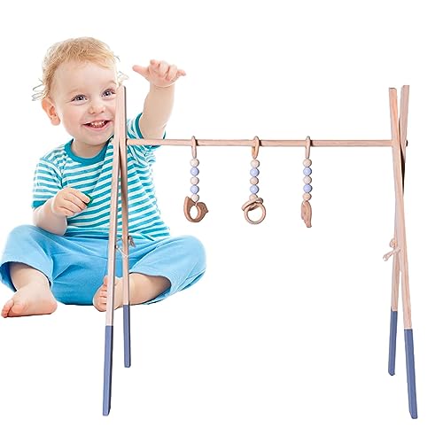 NGUMMS Gymnastikspielzeug aus Holz - Faltbares Spielspielzeug mit Holzstruktur für - Unterhaltungsprodukte für Kinderzimmer, Kindergärten, Bildungszentren für die frühkindliche Kindheit von NGUMMS