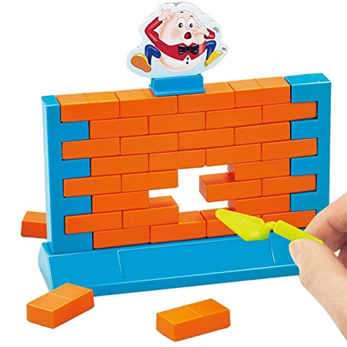 Tumbling Blocks Spiel - Eltern-Kinder Interaktion Demolish Spiel - Balance Stapeln Team Gebäude Blocks Brettspiel für Kinder, STEM-Spielzeug für 2 Spieler, Familie, Partys von NGUMMS