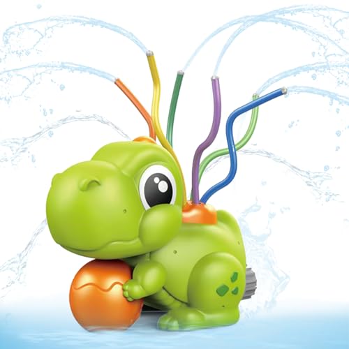 Wassersprinkler Kinder, Sprinkler Kinder Spielzeug, Wasserspielzeug Kinder, Wassersprenkler Garten Kinder, Wassersprinkler Spielzeug für Kinder Gartenspielzeug Outdoor Spielzeug Garten (Dinosaurier) von NHYDZSZ