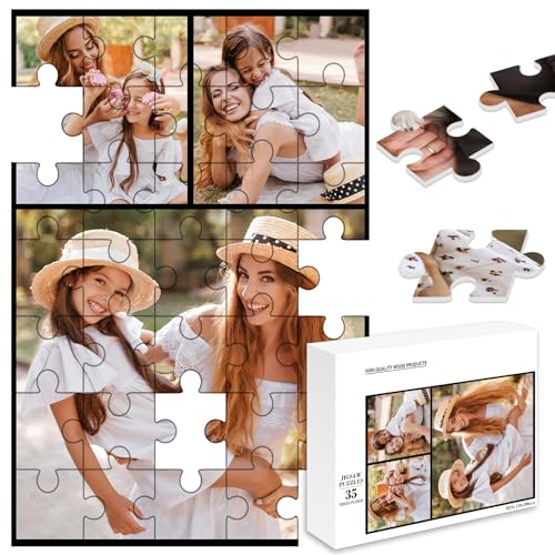 Foto-Puzzle 35-1000 Teile/inkl selbst gestalten Fotopuzzle， individuelles Puzzle für Erwachsene und Kinder Benutzerdefiniert Puzzle perfektes Fotogeschenk von NIBESSER