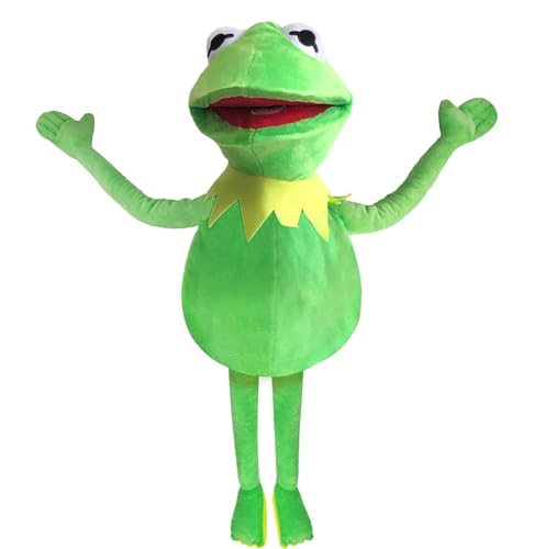 Kermit Froschpuppe, The Muppets Show, weiches Handfrosch, gefülltes Plüschtier, Geschenkideen für Jungen und Grills, 61 cm von NICERINC