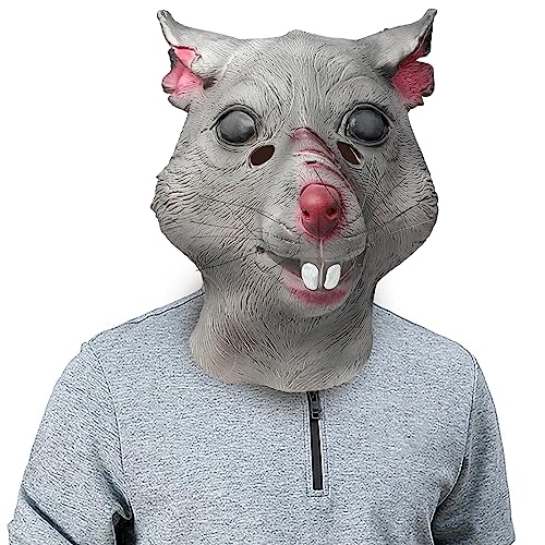 NICEYEA Lustige Maus Maske Tierkopfmaske Maus Kopfbedeckung Lustige Monster Kopfbedeckung Halloween Karneval Maskerade cosplay Party Parade Requisiten von NICEYEA