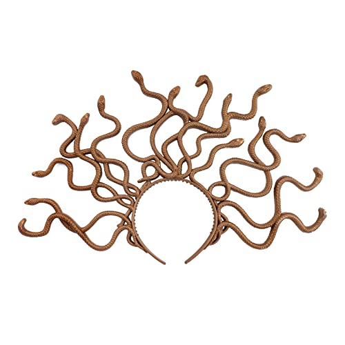 NICEYEA Medusa Schlangen Stirnband Kopfschmuck Schlangenhaarreif Vintage Cosplay Kostüm Haar Karneval Halloween Maskerade Party Supplies Zubehör Kopfbügel griechische Mythologie von NICEYEA