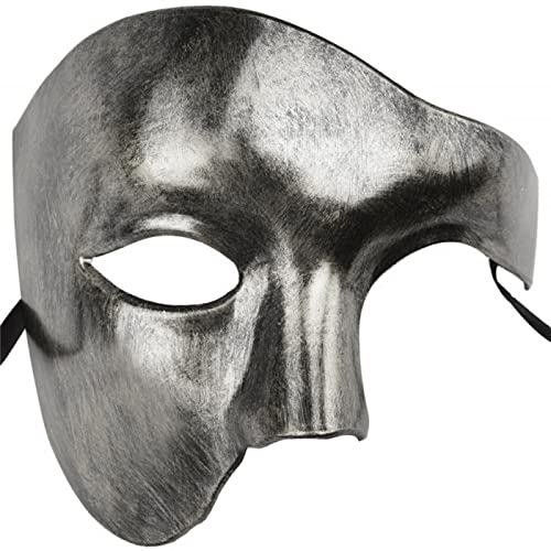 NICEYEA Venezianische Maske Herren Damen Phantom Of The Opera Vintage Design Venezianische Karneval Maske Karnevalsmasken Römische Tanzmaske Kostüm für Halloween Karneval Ball Party Oper von NICEYEA