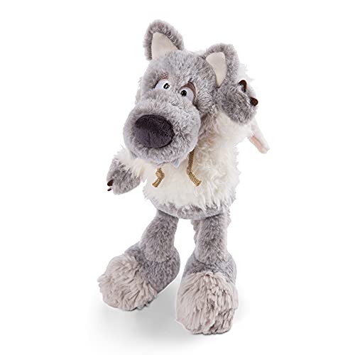 NICI Kuscheltier Wolf im Schafspelz Ulvy 25 cm I Plüschtier für Mädchen & Jungen I Süßes Stofftier aus superweichem & waschbarem Plüsch – 48468, Grau von NICI