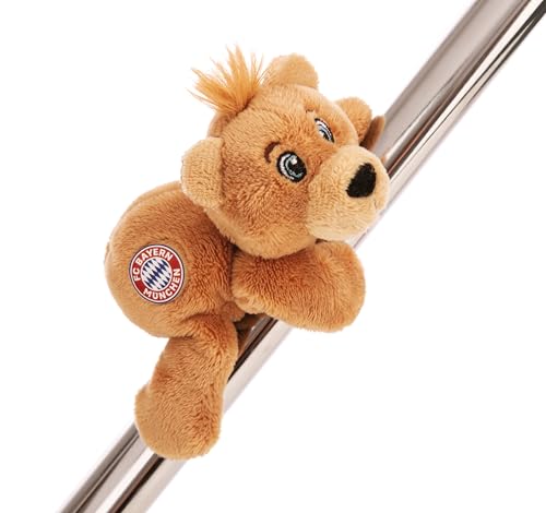 MagNICI FC Bayern MÜNCHEN Bär Berni 12cm - braun - Kuscheltier mit Magnet – Plüschtier haftet auf Metalloberflächen, Magnettafeln und Taschenhänkel als Reisebegleiter – tolle Geschenkidee | 61615 von NICI