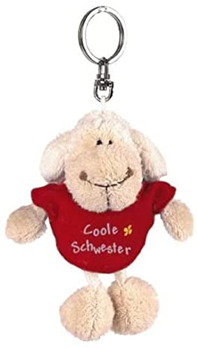 NICI 31554 - Schaf weiß T-Shirt Coole Schwester Bb SA 10 cm, rot von NICI