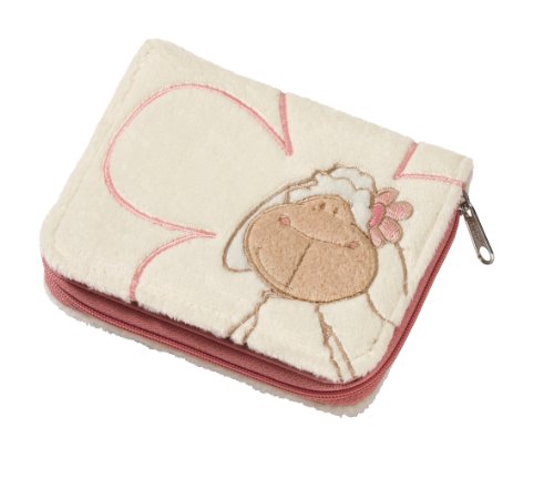 NICI 34423 - Geldbeutel Jolly Rosa Plüsch 12 x 9.5 cm, Cream von NICI