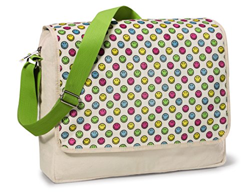 NICI 36720 - Schultertasche Smiley Allover, Plüsch, 35.5 x 28 x 9.5 cm von NICI