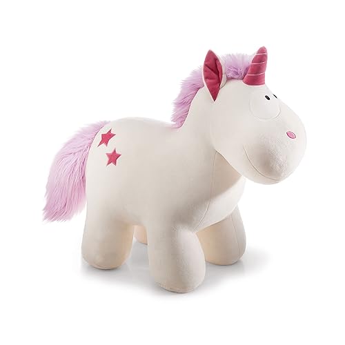 NICI 40126 NICI Sitztier Einhorn Theodor 80 cm I Einhorn Reittier für Mädchen, steht sicher und trägt Personen bis zu 100 kg – Designed in Germany von NICI