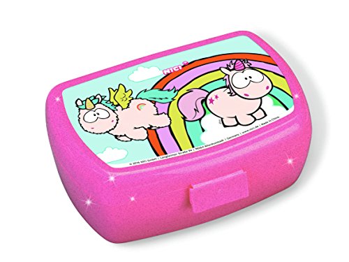 Nici 40742.0 Theodor, Rainbow Flair Brotbox, Regenbogenfarben von NICI