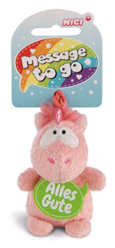 NICI 42727, 8 cm Anhänger Einhorn Merry Heart Alles Gute, rosa von NICI