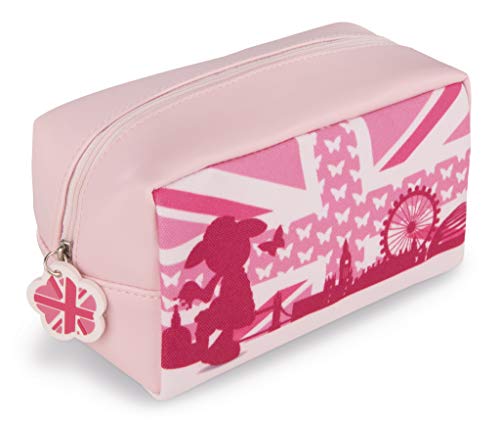 NICI 42815 Mäh 32 London Kosmetiktasche Schaf Jolly Journey, 18 x 10 cm, rosa von NICI