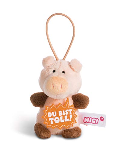 NICI 44865 Anhänger Schwein mit Spruch Du bist toll 8cm mit Loop von NICI