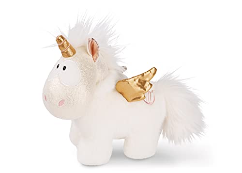 NICI 46373 Einhorn-Engel Angelia 22cm stehend Plüsch weiß-Gold Kuscheltier, 1 Stück (1er Pack) von NICI