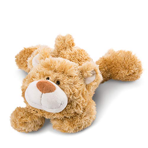 NICI 46513 Kuscheltier Bär 30 cm liegend – Plüschtier für Mädchen, Jungen & Babys – Flauschiges Stofftier zum Spielen, Sammeln & Kuscheln – Gemütliches Schmusetier, Goldbraun von NICI