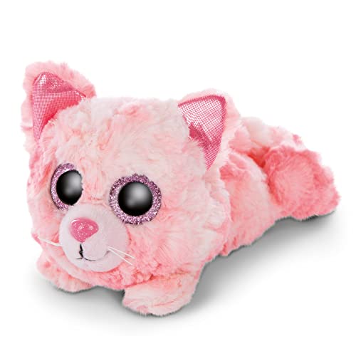 NICI 46921 Original – Glubschis Dreamie 15cm – Liegende Kuscheltier Katze Augen – Flauschiges Plüschtier mit großen Glitzeraugen – Schmusetier für Kuscheltierliebhaber, 15 cm von NICI