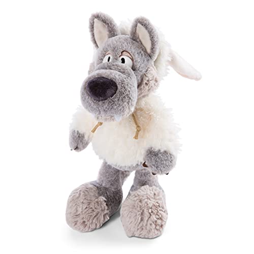 NICI 47081 Kuscheltier Ulvy 35cm – Wolf Plüschtier für Mädchen, Jungen & Babys – Flauschiges Stofftier zum Kuscheln & Spielen – Kuscheliges Schmusetier, Grau/Weiß, 35 cm von NICI