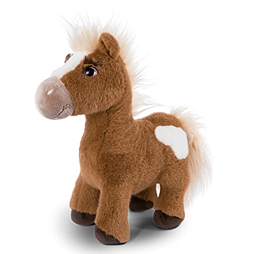 NICI 47109 Kuscheltier Lorenzo 35cm stehend – Pony Plüschtier für Mädchen, Jungen & Babys – Flauschiges Stofftier zum Kuscheln & Spielen – Kuscheliges Schmusetier, BRAUN/WEIß, 35 cm von NICI