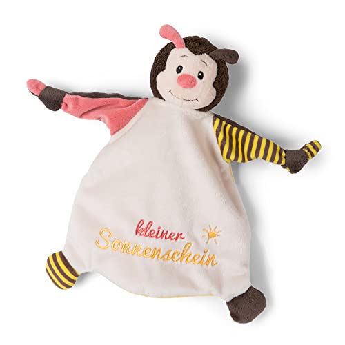 NICI Schmusetuch Biene kleiner Sonnenschein 25x25 cm – Schnuffeltuch ab 0+ Monaten – Kuscheltuch für Babys & Kleinkinder – Baby Kuscheltier/Schnuffeltuch – Schmusetuch für Mädchen & Jungen von NICI