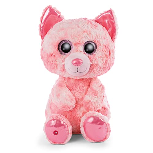 NICI Glubschis: Das Original – Glubschis Katze Dreamie 45cm – Kuscheltier Katze mit großen Augen – Flauschiges Plüschtier mit großen Glitzeraugen – Schmusetier für Kuscheltierliebhaber von NICI