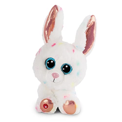 NICI Glubschis: Das Original – Glubschis Hase Spotties 15cm –Kuscheltier Hase mit großen Augen – Flauschiges Plüschtier mit großen Glitzeraugen – Schmusetier für Kuscheltierliebhaber von NICI