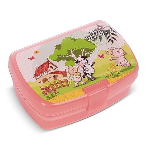 NICI 47805 Brotdose Farm Friends, 18x12,5x6,5cm, rot von NICI