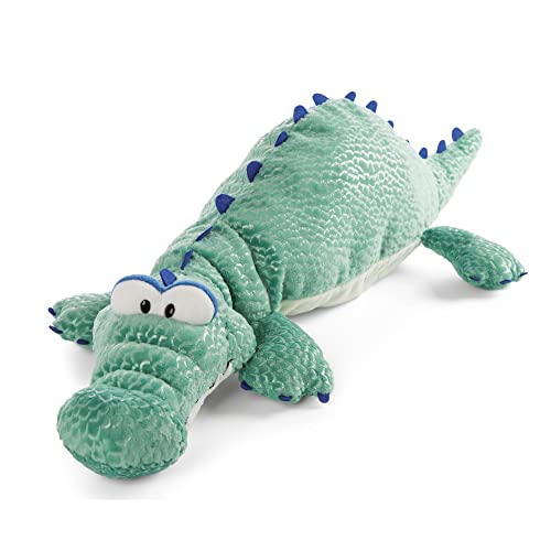 NICI 47982 Liegendes Kuscheltier Croco McDile 68cm – Nachhaltiges Plüschtier Mädchen, Jungen & Babys – Flauschiges Stofftier Krokodil zum Kuscheln & Spielen – Schmusetier Wild Friends, grün von NICI