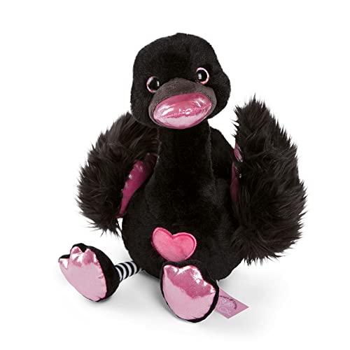 NICI Kuscheltier Love Schwan 25 cm schwarz I Plüschtier für Mädchen, Jungen & Babys I Flauschiges Stofftier zum Kuscheln, Spielen & Schlafen – 48267 von NICI