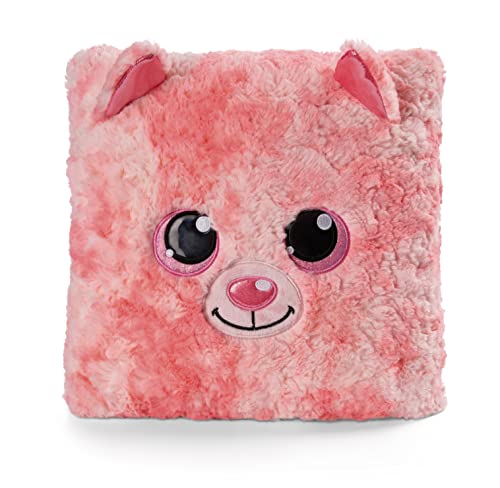 NICI Kissen GLUBSCHIS Katze Dreamie 30x30cm pink figürlich - Flauschiges Kuscheltierkissen für Jungen, Mädchen, Babys und Kuscheltierliebhaber – ideal für Zuhause, Kindergarten oder unterwegs von NICI