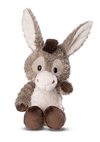 NICI 49034 Kuscheltier Esel Donkeylee 33cm grau schlenkernd-Nachhaltiges Stofftier aus weichem Plüsch, niedliches Plüschtier zum Kuscheln und Spielen, für Kinder & Erwachsene, tolle Geschenkidee von NICI