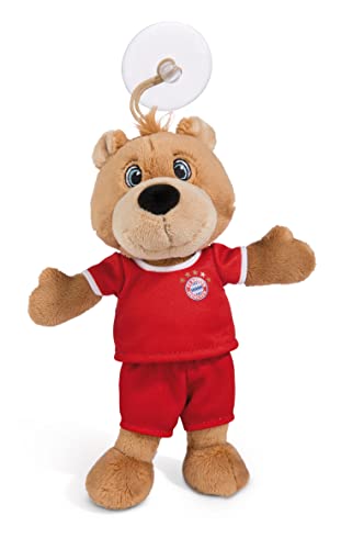 NICI 49072 Kuscheltier FC Bayern Bear 20cm braun schlenkernd mit Trikot und Sauger aus nachhaltiger Herstellung, Berni mit Haftsauger von NICI