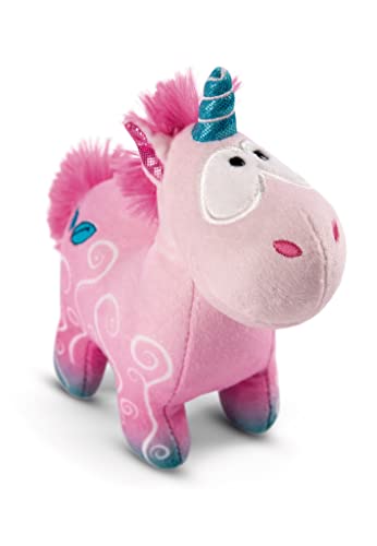 NICI 49104 Kuscheltier Einhorn Midnight Floral 13cm pink stehend-Nachhaltiges Stofftier aus weichem Plüsch, niedliches Plüschtier zum Kuscheln und Spielen, für Kinder & Erwachsene, tolle Geschenkidee von NICI