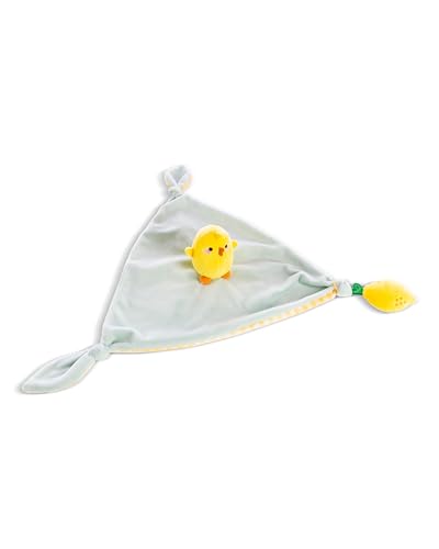 NICI Schmusetuch Baby Piu Piu 26 x 28 cm - Flauschiges Schnuffeltuch für Mädchen & Jungen, Ideales Baby Geschenk zur Geburt - 49474, Gelb von NICI