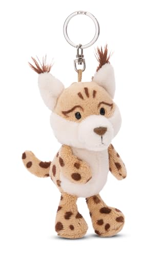 NICI 49800 Schlüsselanhänger Luchs Lyka 10cm beige-Nachhaltiger Begleiter Kuscheltieranhänger mit Schlüsselring für Schlüsselband, Schlüsselbund & Schlüsselhalter von NICI