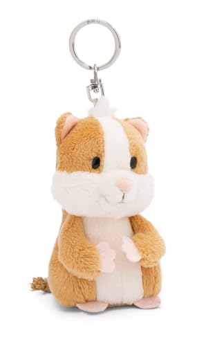 NICI 49865 Schlüsselanhänger Hamster 9cm beige-Nachhaltiger Begleiter Kuscheltieranhänger mit Schlüsselring für Schlüsselband, Schlüsselbund & Schlüsselhalter von NICI